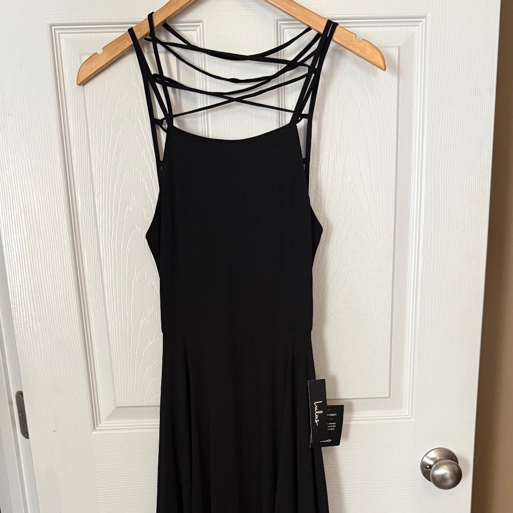 Black maxi dress